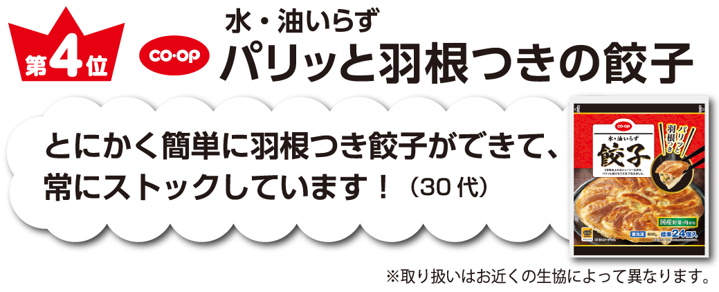 パリッと羽根つき餃子