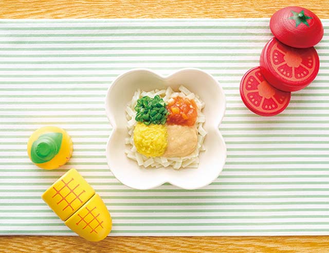 夏野菜のネバネバうどん