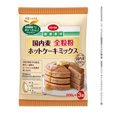 ＣＯ・ＯＰ 国内麦　全粒粉ホットケーキミックス ６００ｇ（２００ｇ×３袋）