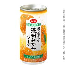ＣＯ・ＯＰ 国産果汁の温州みかんソーダ ２００ｇ