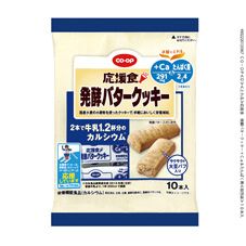 ＣＯ・ＯＰ 応援食　発酵バタークッキー＋Ｃａ＆たんぱく質（Ｃａ、たんぱく質） １０本入