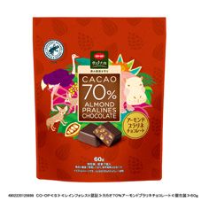 CO・OP カカオ70%アーモンドプラリネチョコレート 60g