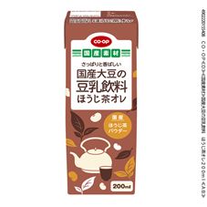 ＣＯ・ＯＰ 国産大豆の豆乳飲料　ほうじ茶オレ ２００ｍｌ