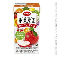 ＣＯ・ＯＰ 彩果菜園　フルーティーアップル（一食分の野菜、食物繊維　ビタミンＣ） １２５ｍｌ