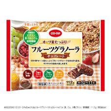 ＣＯ・ＯＰ フルーツグラノーラチョコレート（鉄、Ｃａ、９種ビタミン、食物繊維） １１２ｇ（個包装込み）