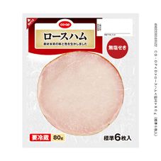 ＣＯ・ＯＰ ロースハム ８０ｇ（標準６枚入）