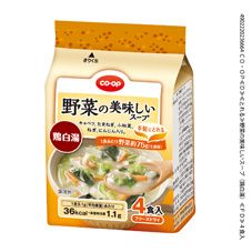 ＣＯ・ＯＰ 野菜の美味しいスープ（鶏白湯） ４食入