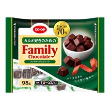 ＣＯ・ＯＰ カカオ好きのための　ファミリーチョコレート（カカオ７０％） ９８ｇ