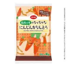 ＣＯ・ＯＰ 国産小麦のちっちゃなにんじんかりんとう ２０ｇ×４袋