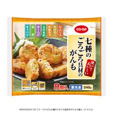 ＣＯ・ＯＰ 七種のごろごろ具材のがんも ８個入（２４０ｇ）