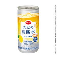 ＣＯ・ＯＰ ただの炭酸水レモン風味＋鉄（天然水使用）（鉄） ２００ｍｌ