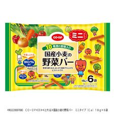 ＣＯ・ＯＰ 国産小麦の野菜バー　ミニタイプ（Ｃａ） １８ｇ×６袋