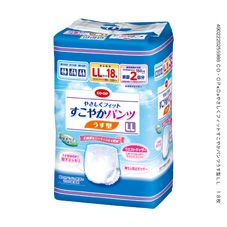 ＣＯ・ＯＰ やさしくフィットすこやかパンツうす型 ＬＬ　１８枚