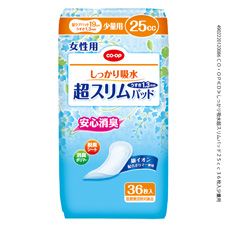 CO・OP しっかり吸水超スリムパッド 25cc36枚入少量用