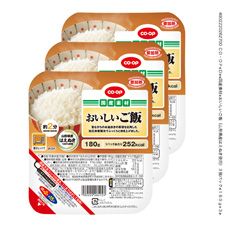 ＣＯ・ＯＰ おいしいご飯（山形県産はえぬき使用） ３個パック