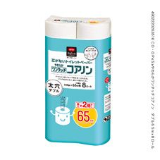 ＣＯ・ＯＰ やわらかワンタッチコアノン　ダブル ６５ｍ×８ロール