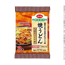 ＣＯ・ＯＰ 焼うどん　お好みソース味 めん２００ｇ×３食
