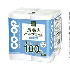 ＣＯ・ＯＰ 長巻きパルプロール シングル　１００ｍ×８Ｒ