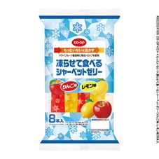 ＣＯ・ＯＰ 凍らせて食べるシャーベットゼリー（りんご味・レモン味） ８本入