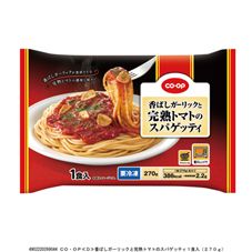 ＣＯ・ＯＰ 香ばしガーリックと完熟トマトのスパゲッティ １食入（２７０ｇ）