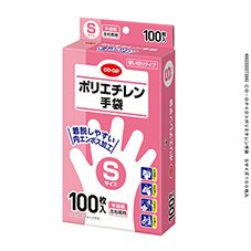 ＣＯ・ＯＰ ポリエチレン手袋　Ｓサイズ １００枚入