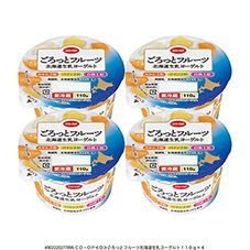 ＣＯ・ＯＰ ごろっとフルーツ北海道生乳ヨーグルト １１０ｇ×４