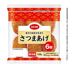 ＣＯ・ＯＰ さつまあげ ６枚（１３８ｇ）