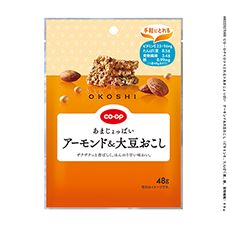 ＣＯ・ＯＰ あまじょっぱい　アーモンド＆大豆おこし（ビタミンＥ、たんぱく質、鉄、食物繊維） ４８ｇ