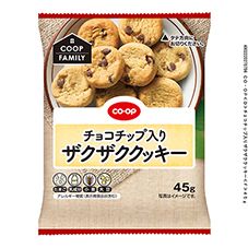 ＣＯ・ＯＰ チョコチップ入りザクザククッキー ４５ｇ