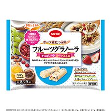 ＣＯ・ＯＰ フルーツグラノーラチョコレート　ヨーグルト味（鉄、Ｃａ、９種ビタミン） ９７ｇ（個包装込み）