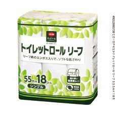 ＣＯ・ＯＰ トイレットロール　リーフ Ｓ５５ｍ×１８Ｒ