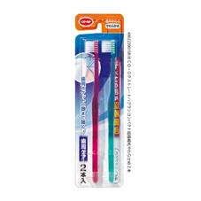 ストレートハブラシコンパクト超極細毛　やわらかめ２本