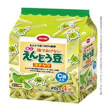 油であげないミニえんどう豆スナック ｃａ入り ２０ｇ ４袋 コープ商品を探す コープ商品サイト 日本生活協同組合連合会