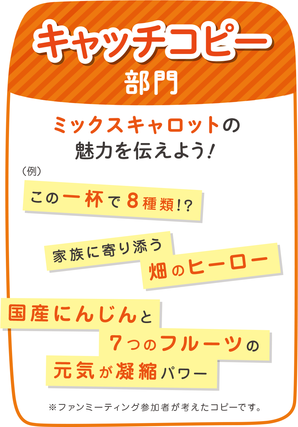 キャッチコピー部門