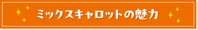 ミックスキャロットの魅力
