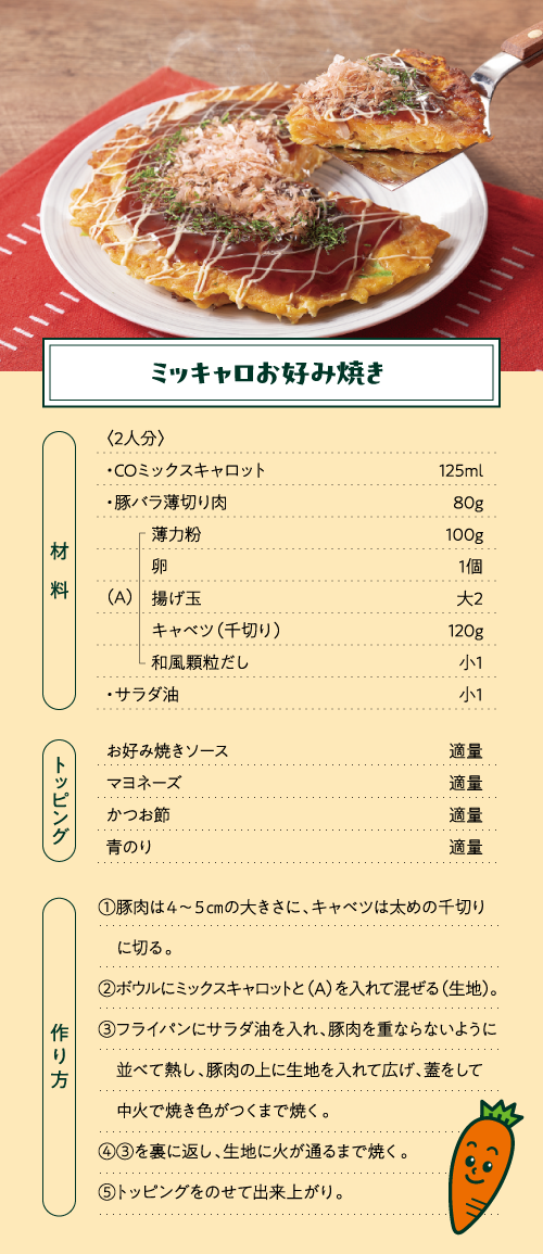 ミッキャロお好み焼き