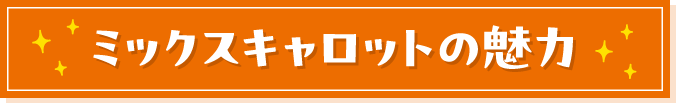 ミックスキャロットの魅力