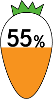 55％
