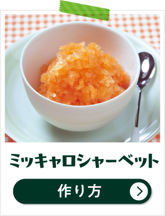 ミッキャロシャーベット 作り方