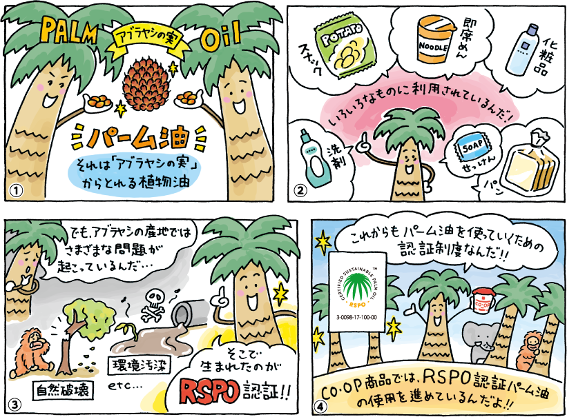 マンガ「パーム油って知ってる？」