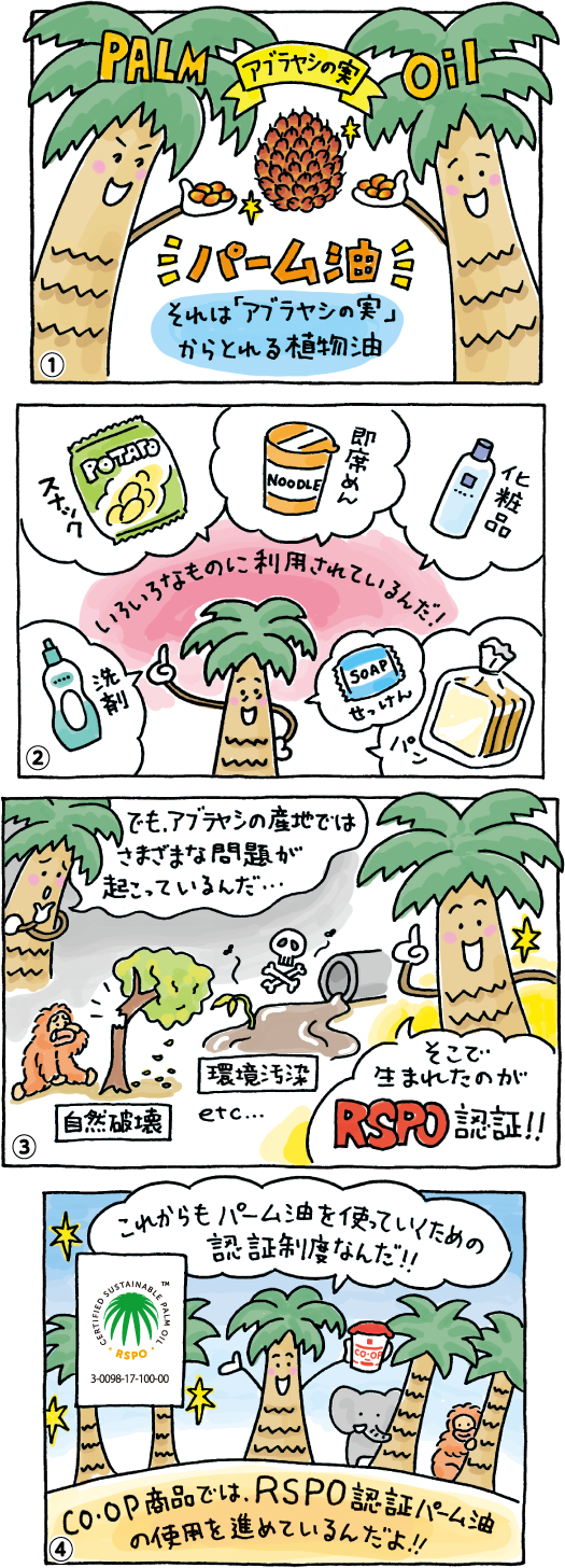 マンガ「パーム油って知ってる？」