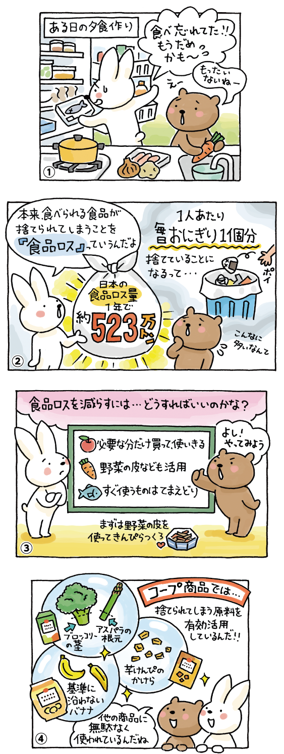 マンガ「まだ食べられるものを捨ててない？」