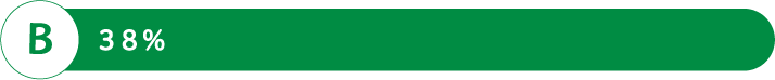 B 38%