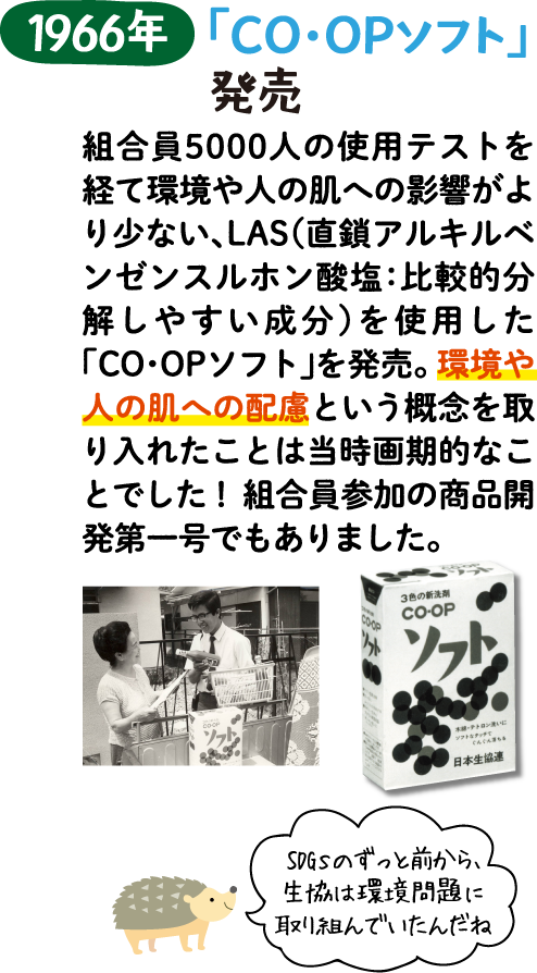 1966年 「CO・OPソフト」発売